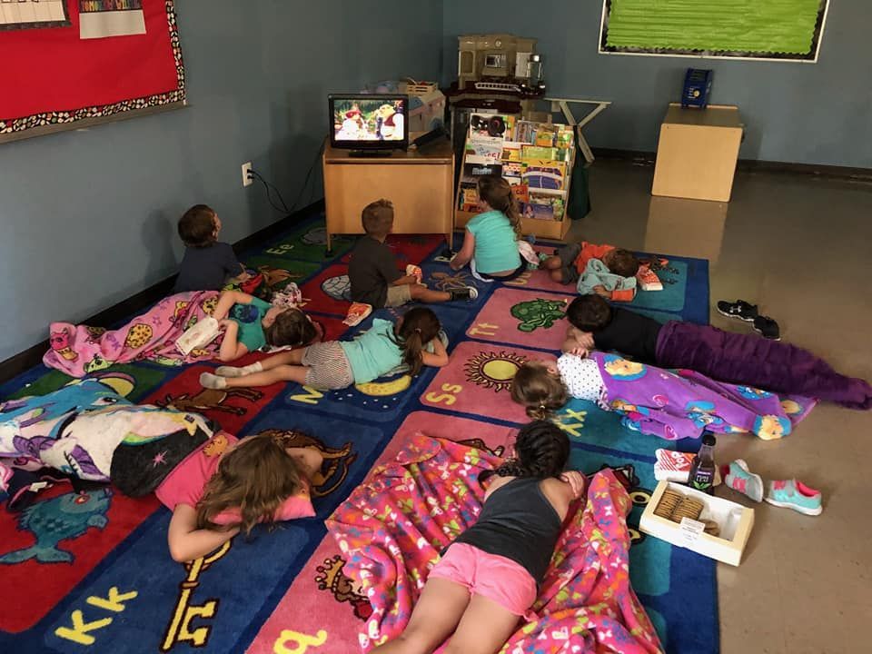 A Group Of Children Watching TV | Westminster, MD | Bright Start Early Learning Center