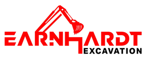 The logo for Earnhardt The Gravel Drive Guys Excavation