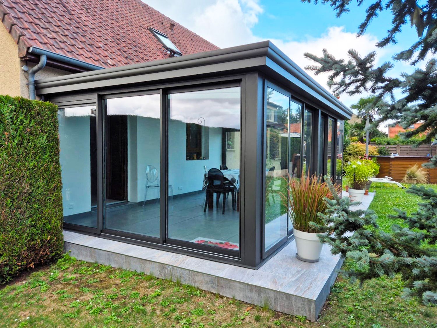 Exemple de véranda Alu