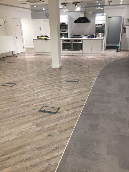 Large open plan kitchen area