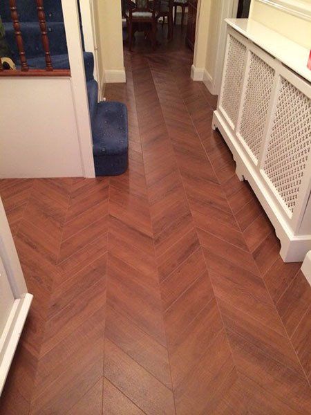 Hardwood floor in hallway