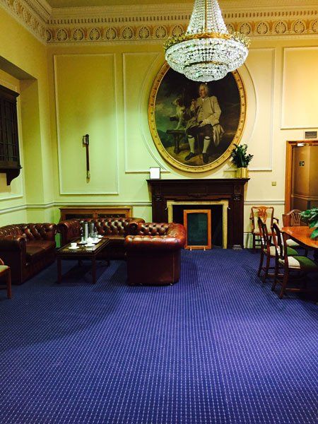 stately sitting area