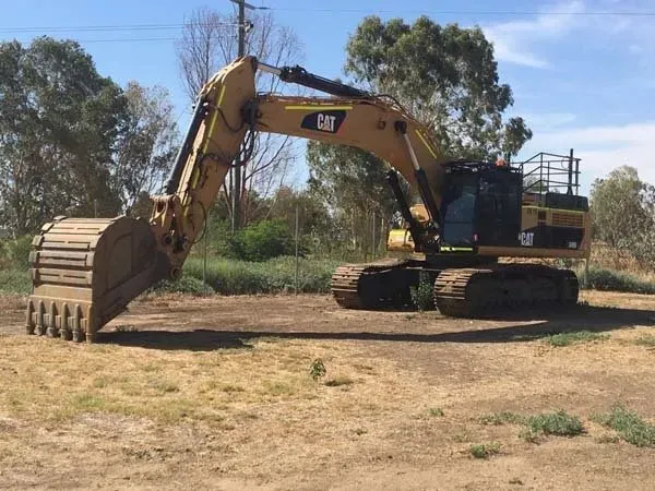 Beautiful Parked of Yellow Cat Excavator | Woree, Queensland | Cheshire Contractors