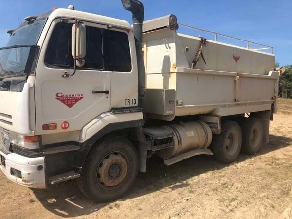 White Truck with a Black Tint Window | Woree, Queensland | Cheshire Contractors