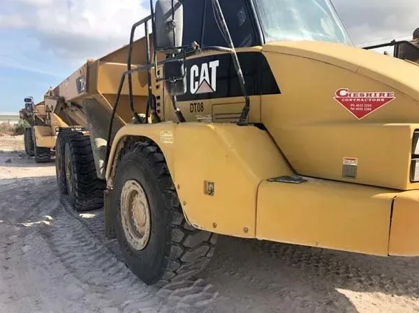 Another Image Contains Half Body a Yellow 6x6 Dump Truck | Woree, Queensland | Cheshire Contractors