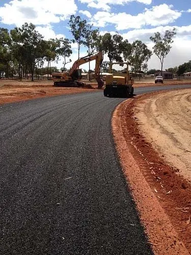 A Road, Excavator and Road Roller | Woree, Queensland | Cheshire Contractors