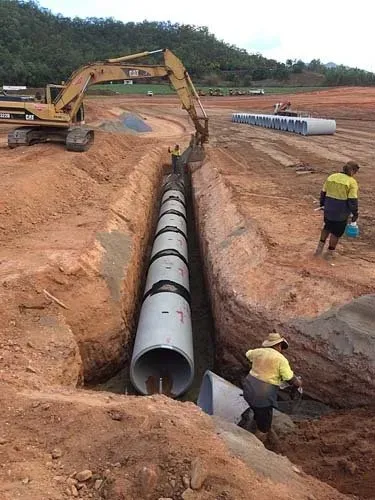 Cairns Mountain View Estate Underground Pipes Being Laid | Woree, Queensland | Cheshire Contractors