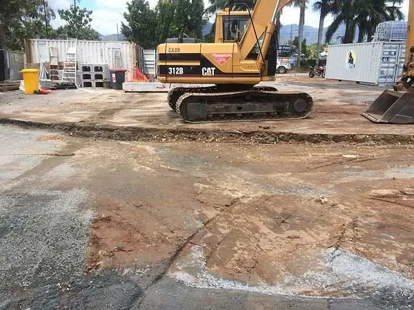 Construction Equipment at Tobruk Pool Redevelopment | Woree, Queensland | Cheshire Contractors