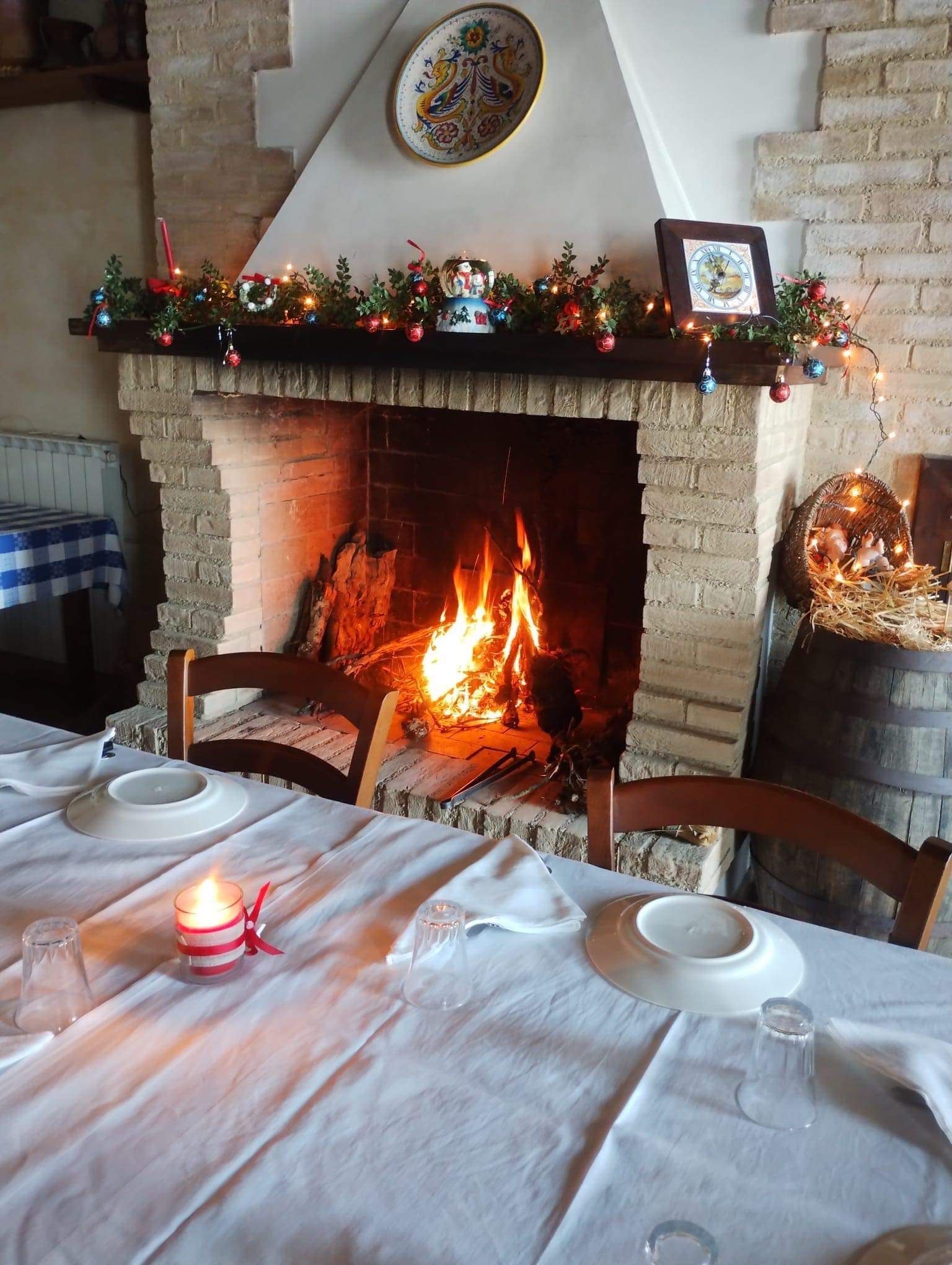 Camino a legna interno