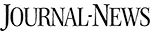 A black and white logo for journal news on a white background.
