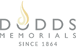 A logo for a company called dodds memorials since 1864.