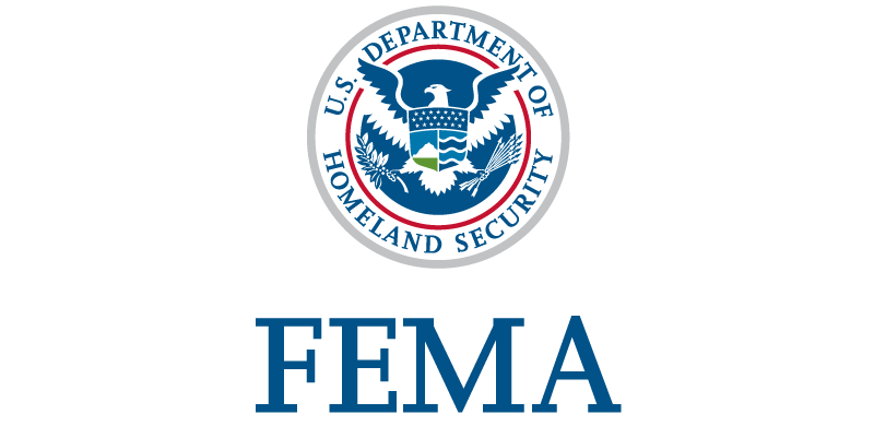 The logo for the department of homeland security fema