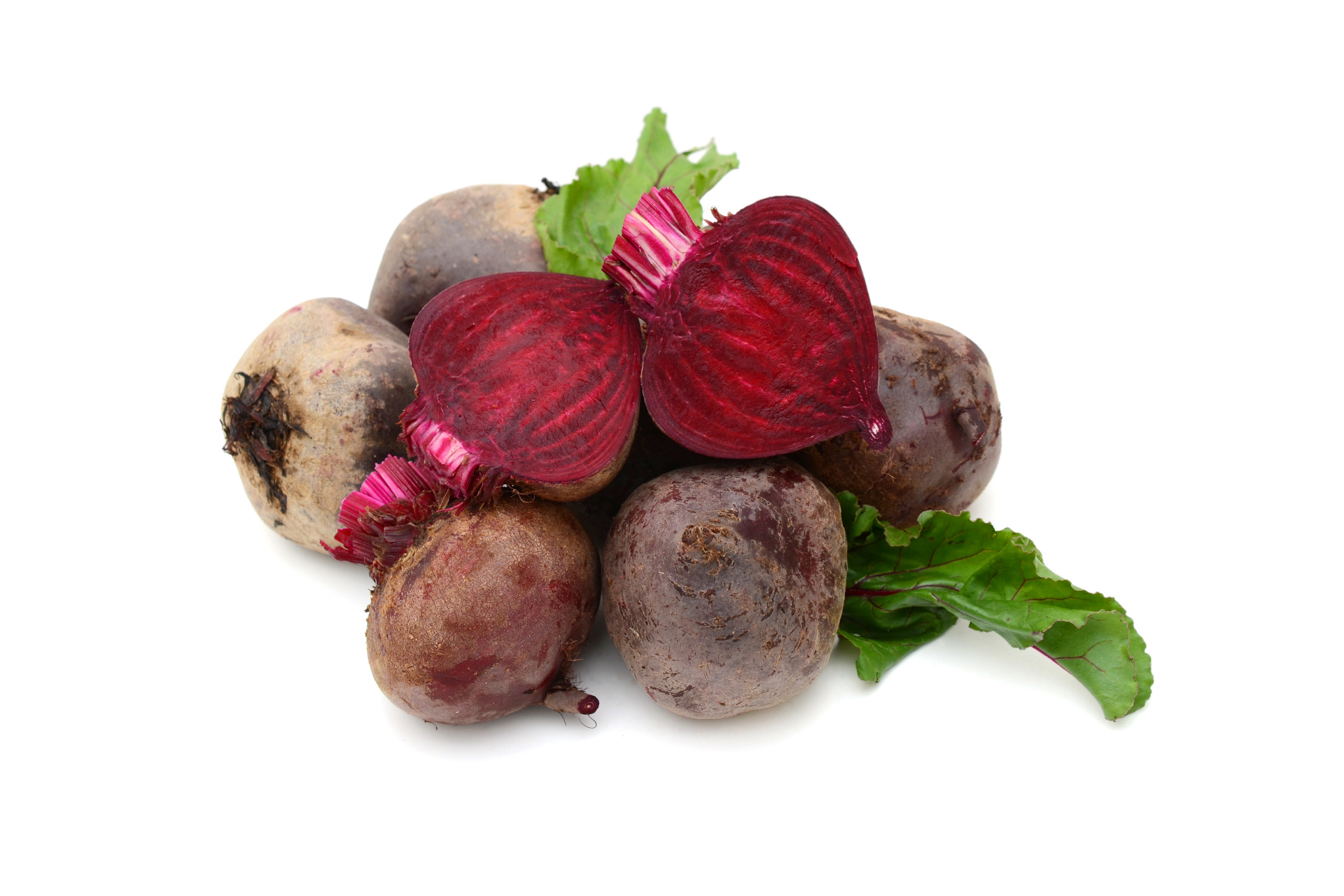 Fresh baby beetroot with smooth dark skins