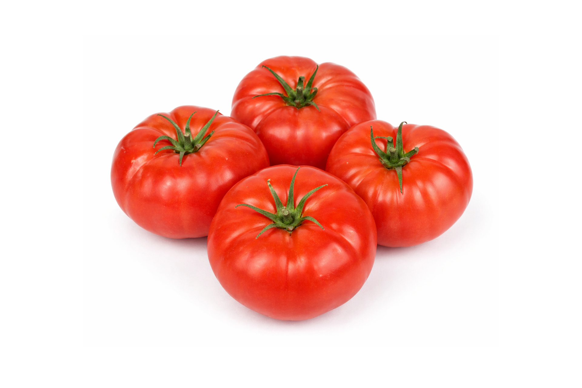 Large beef tomatoes with smooth red skins