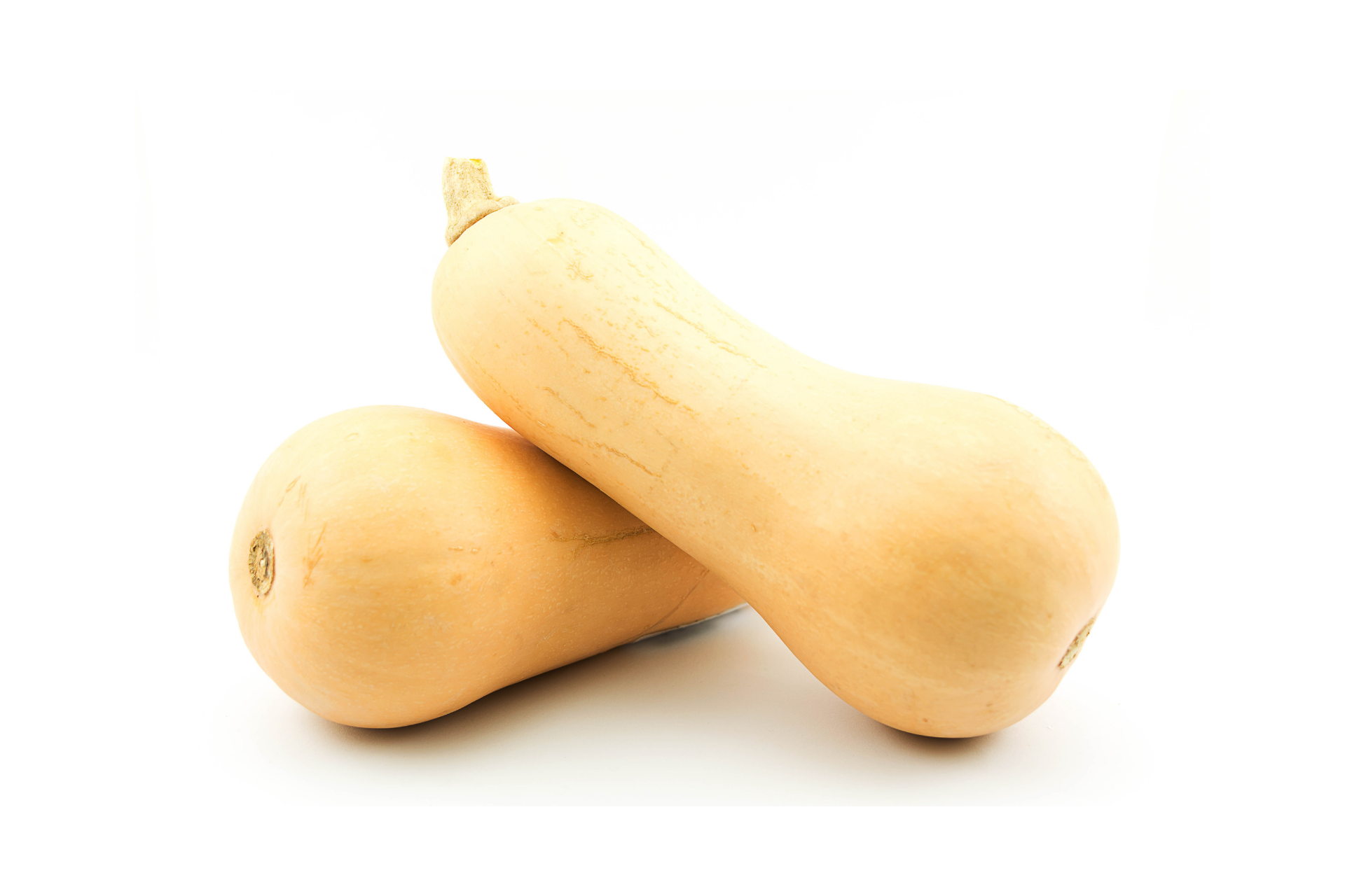 Whole butternut squash with beige skin