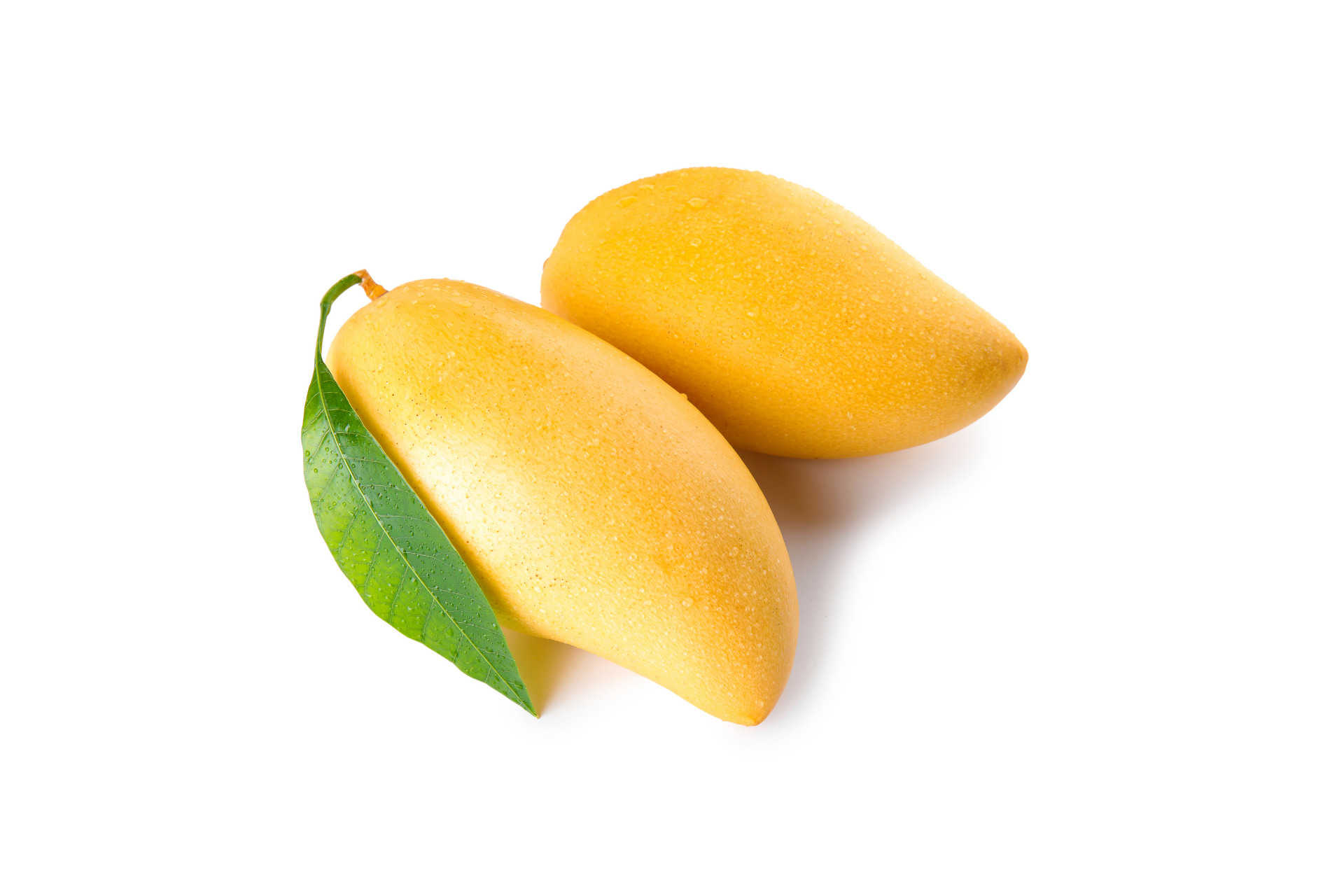 Thai honey mangoes displayed whole for hospitality fruit supply