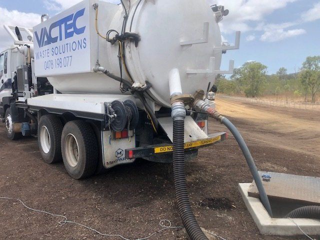 Installing Septic Tank — Liquid Waste Removals in Gladstone, QLD