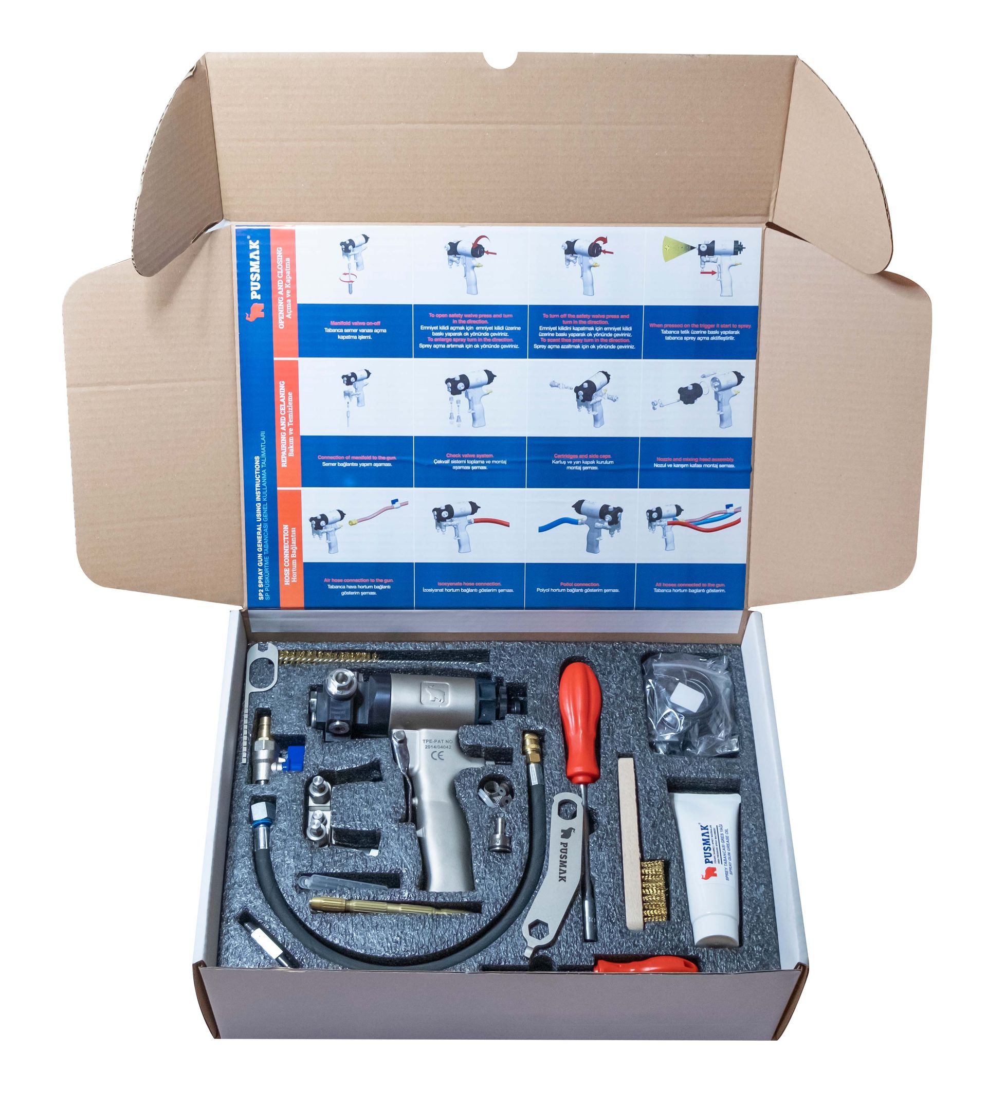 Pistola PUSMAK SP2 per spruzzo Poliurea e Poliuretano Espanso