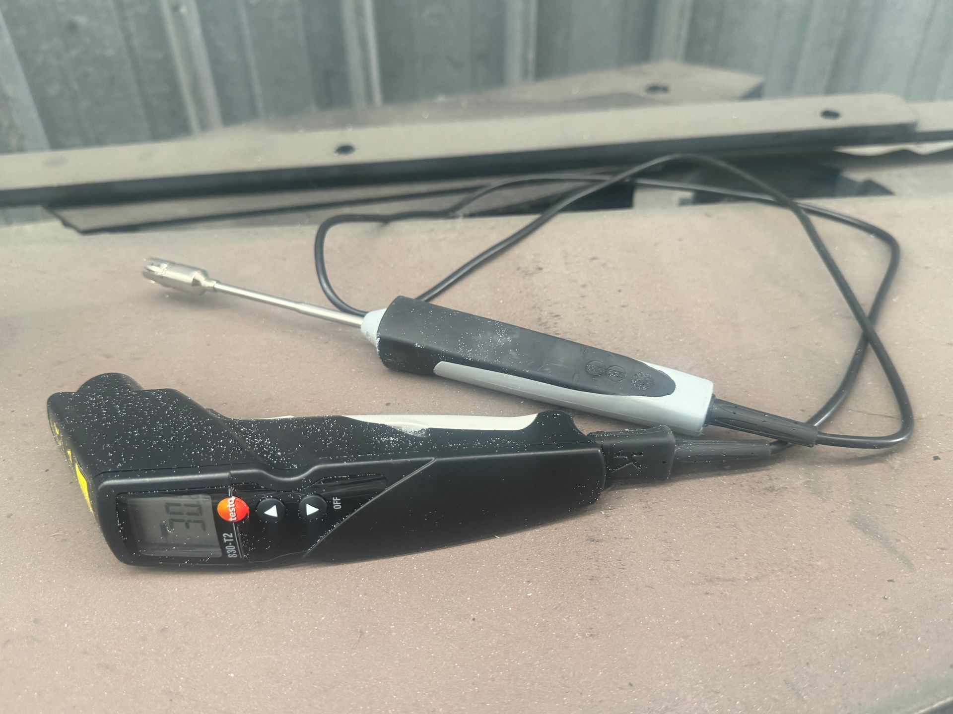 misuratore temperatura supporto per applicazione termoplastico