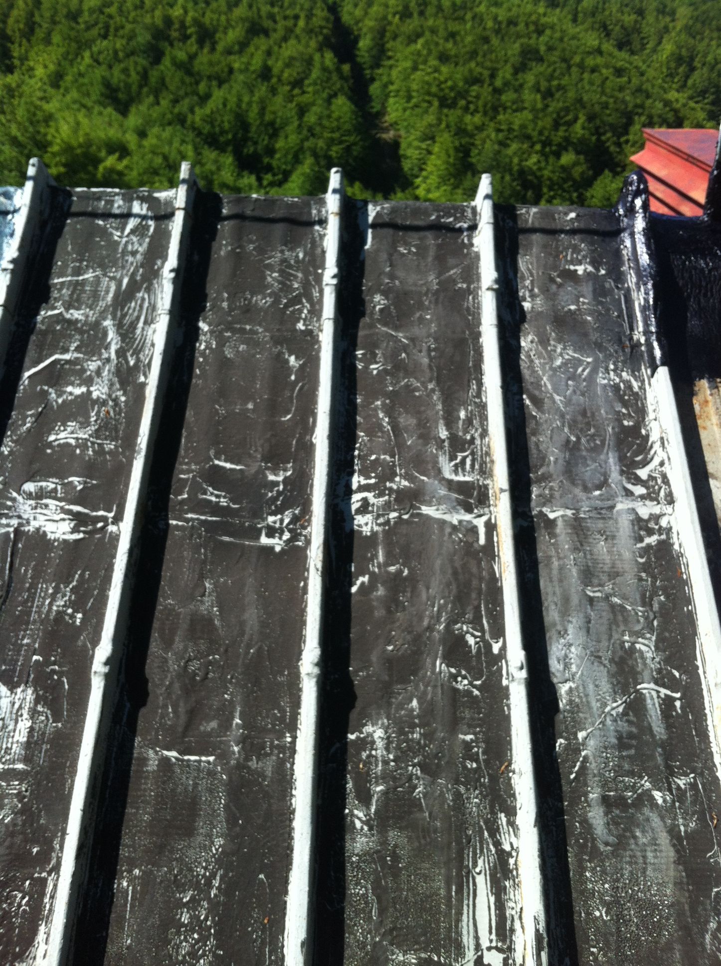 Impermeabilizzazione copertura in lamiera in Poliurea a caldo