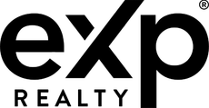 Black and white logo: "eXp Realty" text with "eXp" in a stylized, bold font above "REALTY".