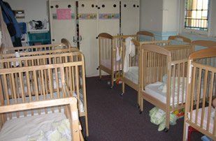 AITC Infant Room - Cribs in Sleep Area