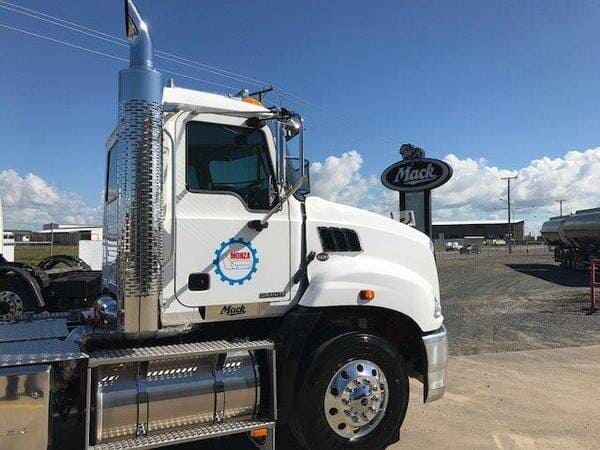 Truck in front of mack logo — gallery in Mackay, QLD