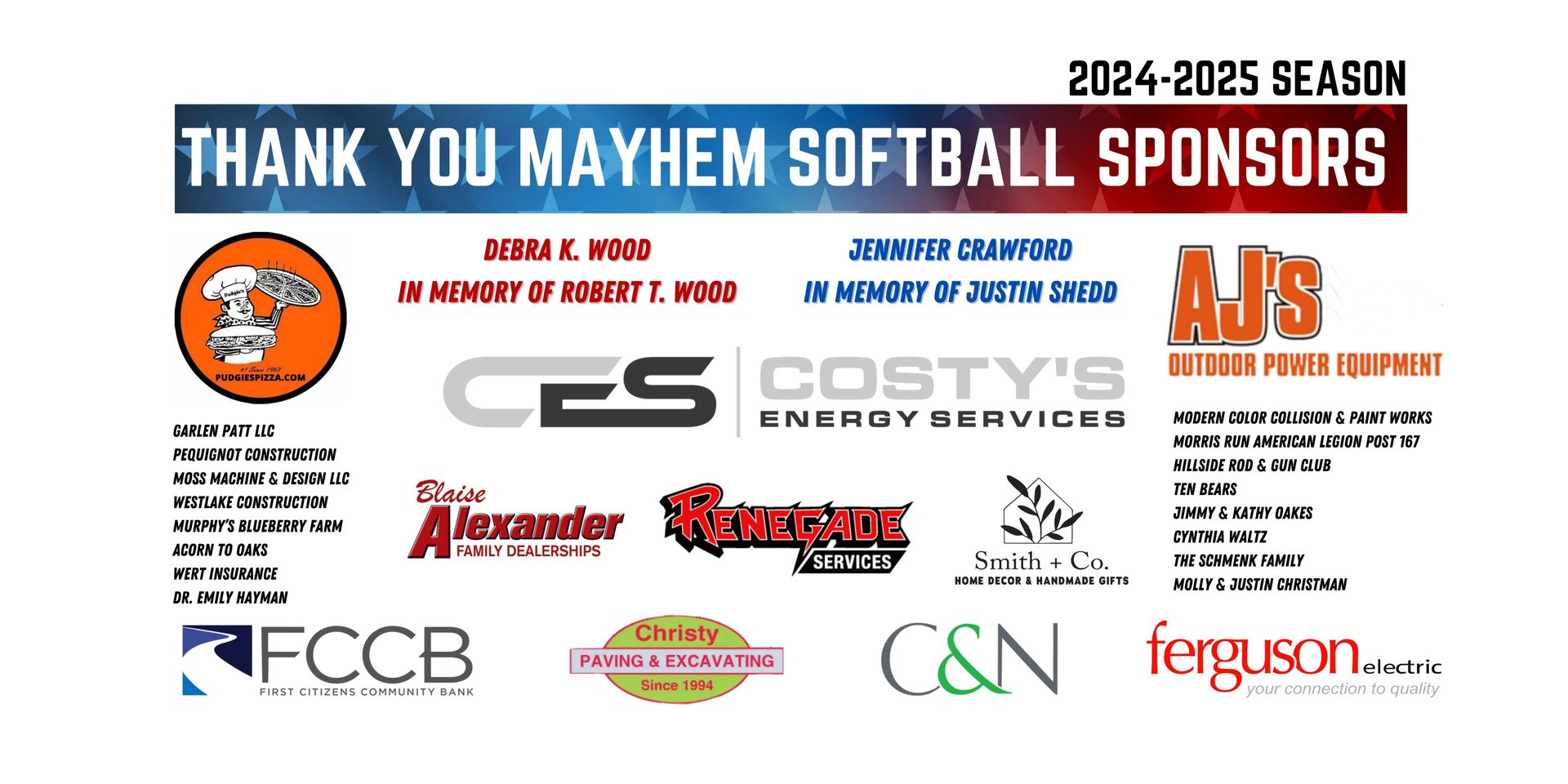 2024-2025 Season Sponsors