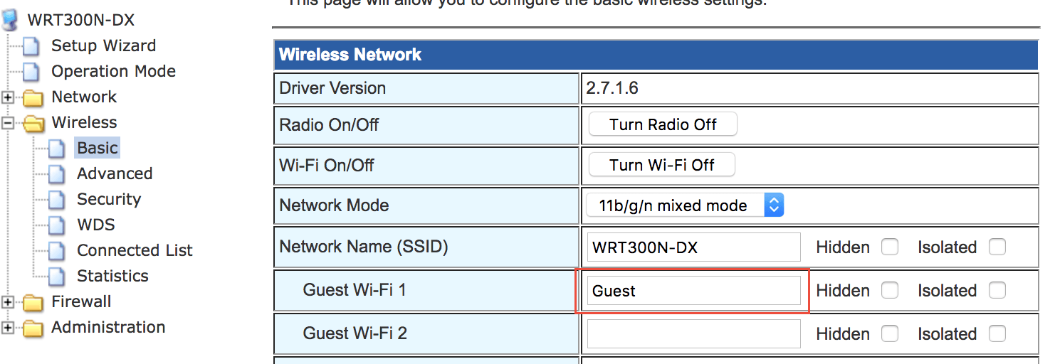Add Guest Network on WRT300N-DX 1