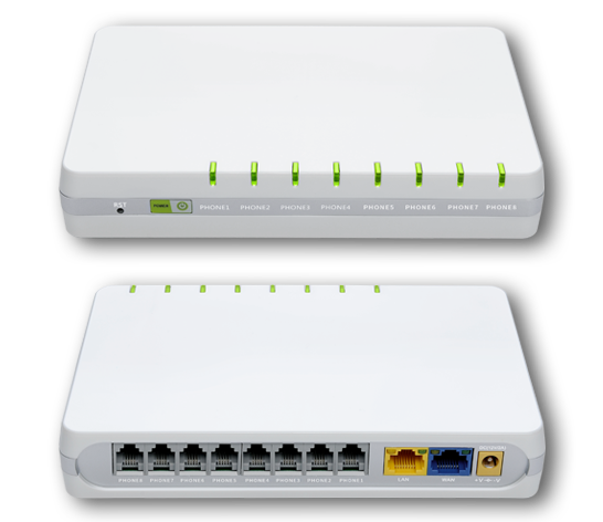 G508 VoIP ATA with 8 FXS Ports