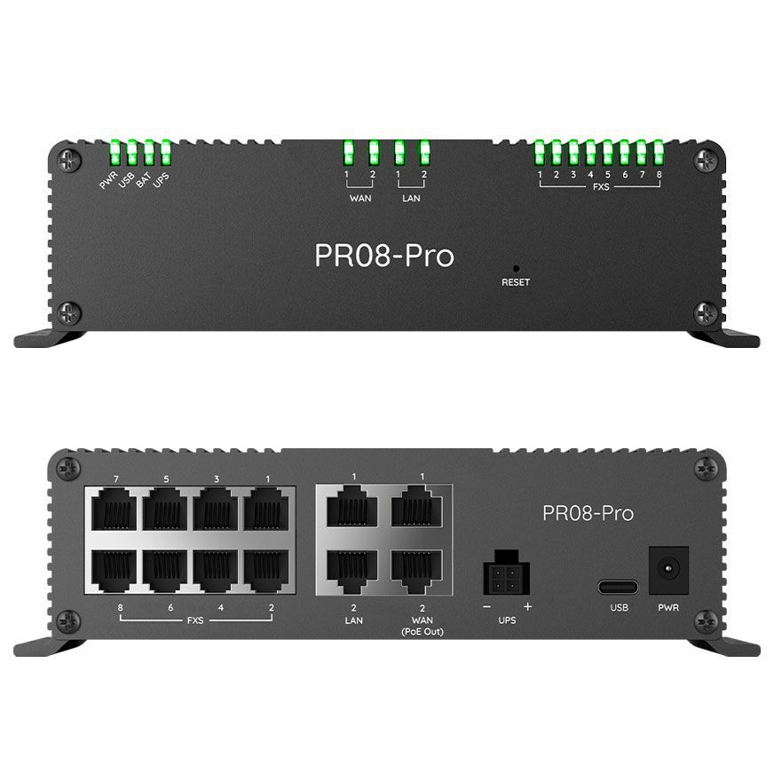 PR08-Pro Dual WAN VoIP Router With Built-In Battery