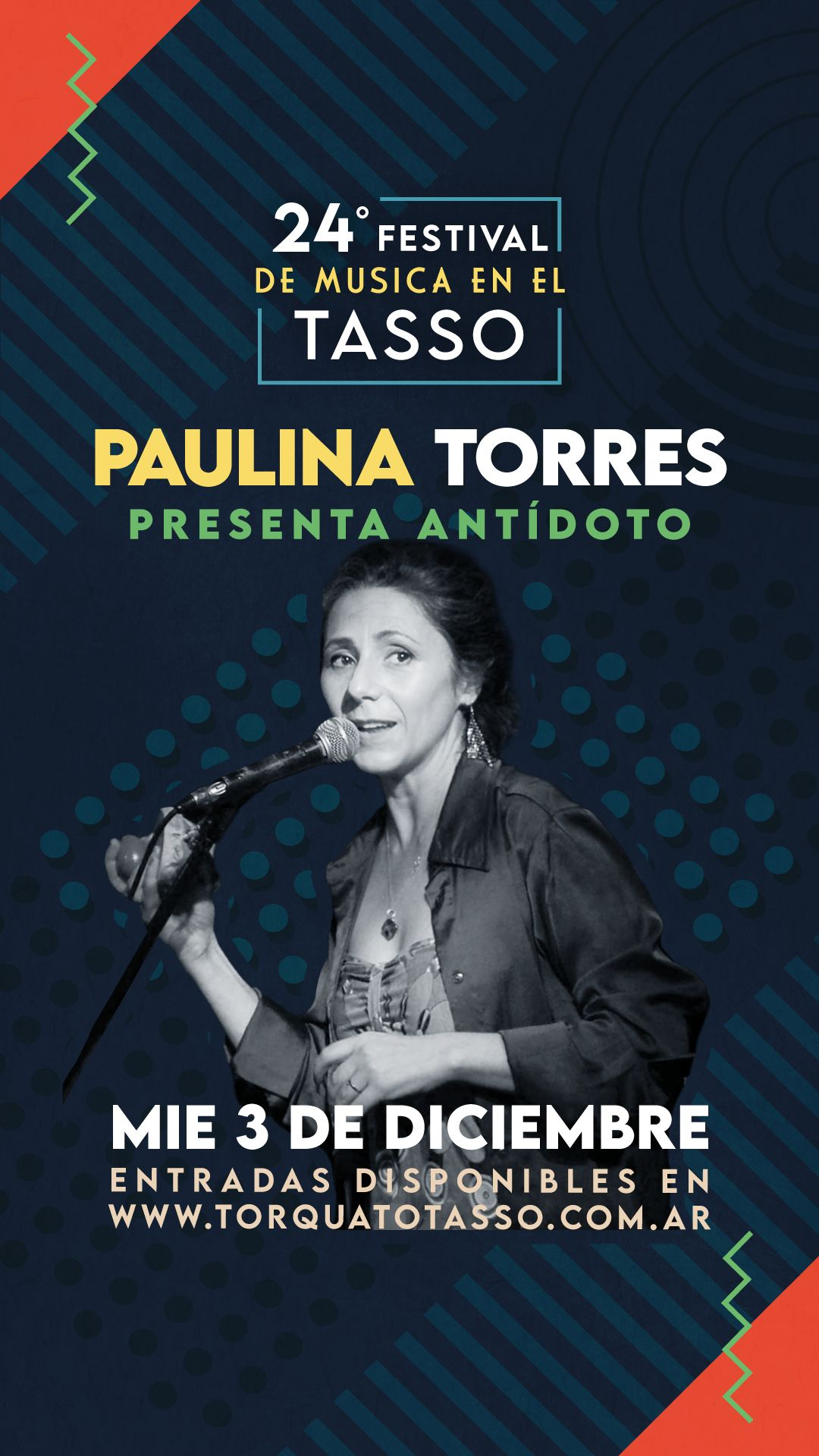 Afiche , Paulina Torres en El Tasso. 