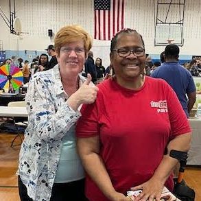 Patrice and Jean Marie at a recent transition and resource fair
