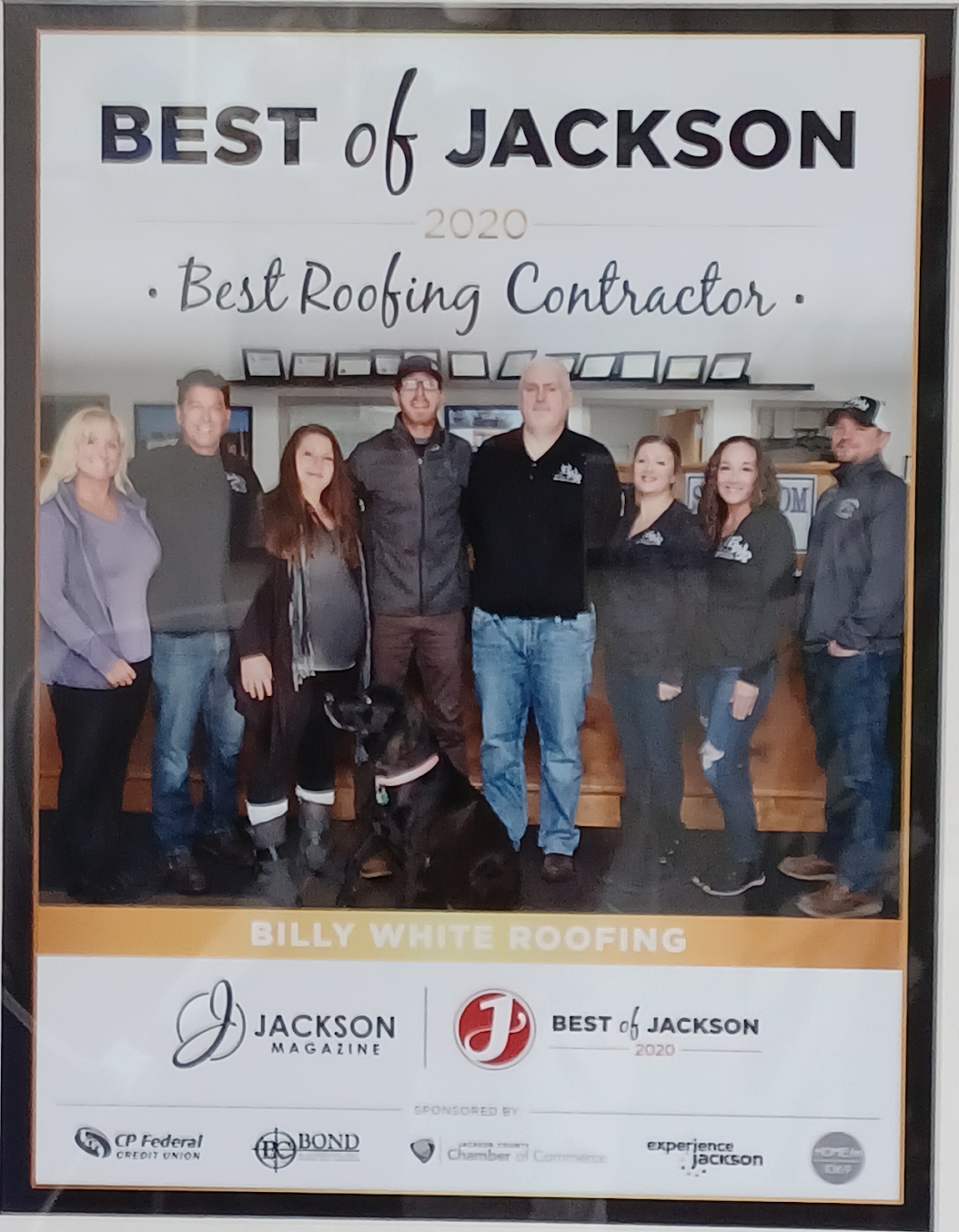 A group of people standing next to each other on a poster that says best of jackson