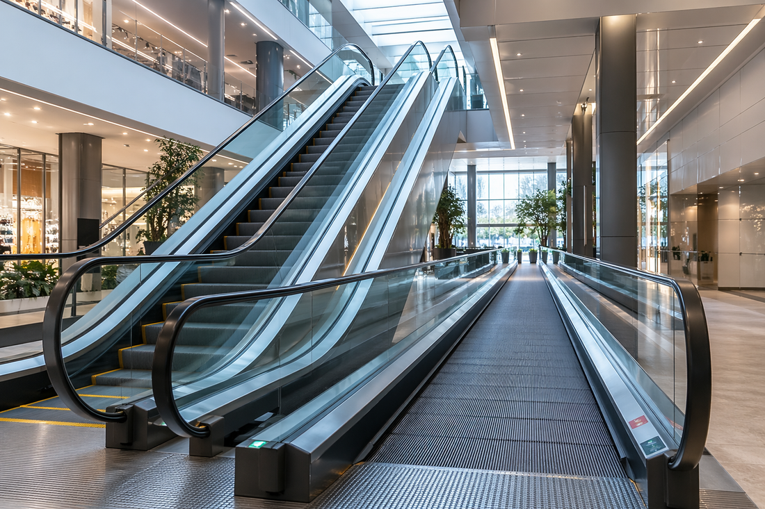 Persone che escono da ascensore
