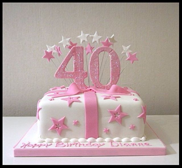 40th birthday cakes for women