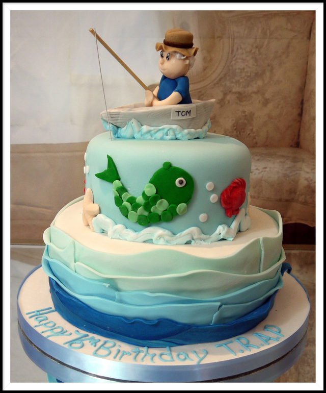 Fishing Man Cake » Teenage & Adult Birthday Cakes » Themed Birthday Cakes  for Adults