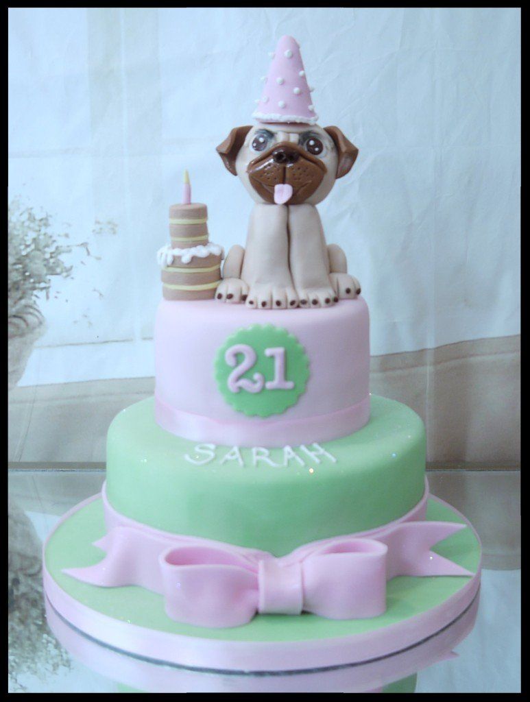 Pug Birthday cake