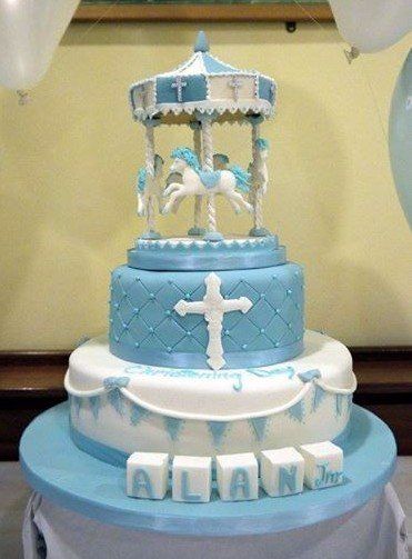 Christening cake - Decorated Cake by AndyCake - CakesDecor