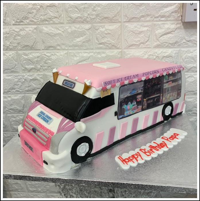 ice cream van birthday cake