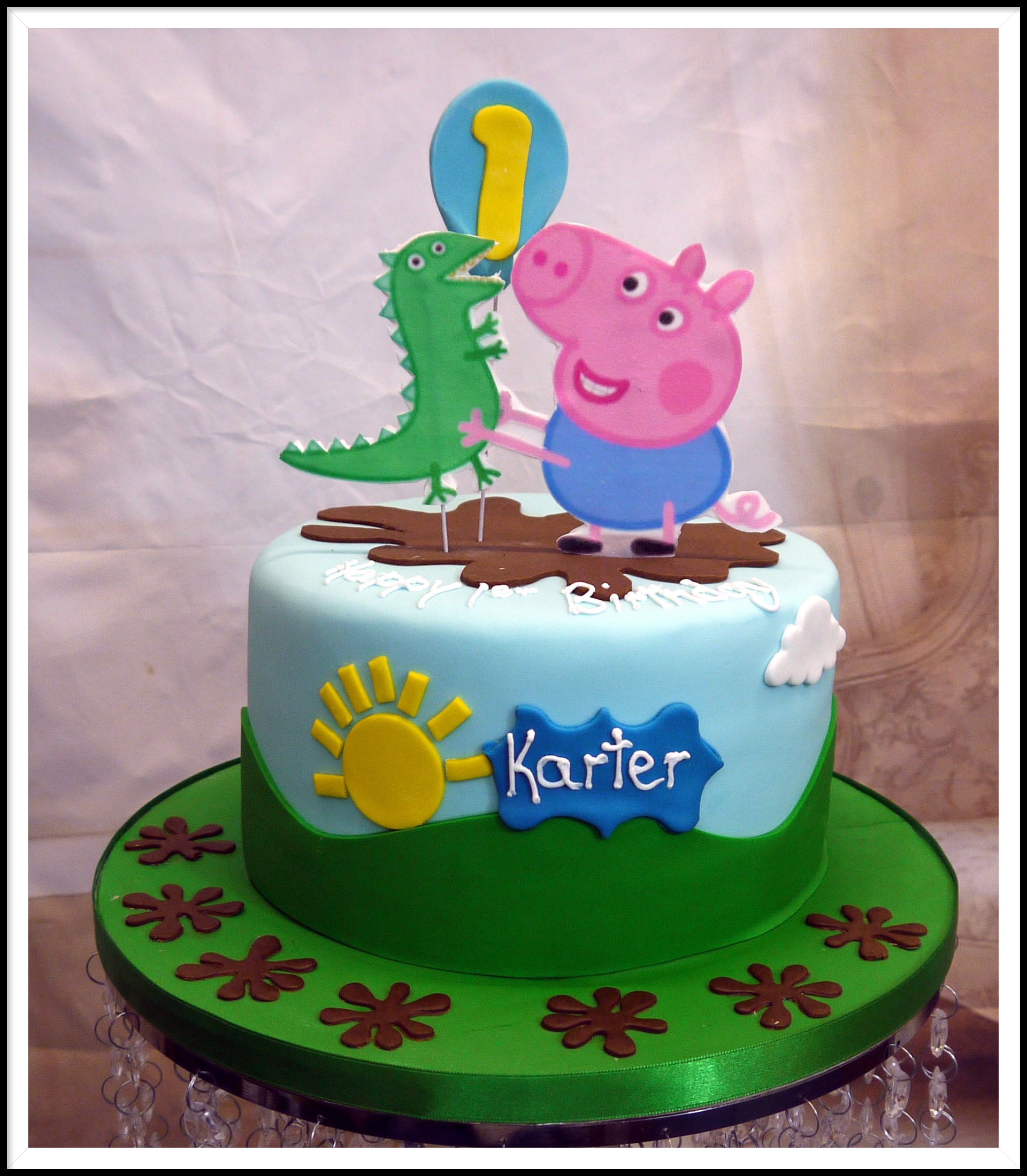 George pig birthday cake