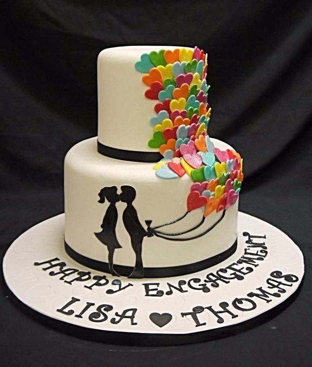 Tiger Lily Engagement Cake - Around the World in 80 Cakes
