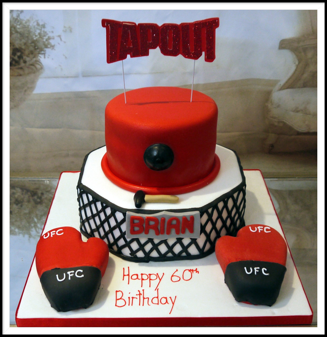 Boxing Gloves Cake Topper & 8 Cupcake Toppers