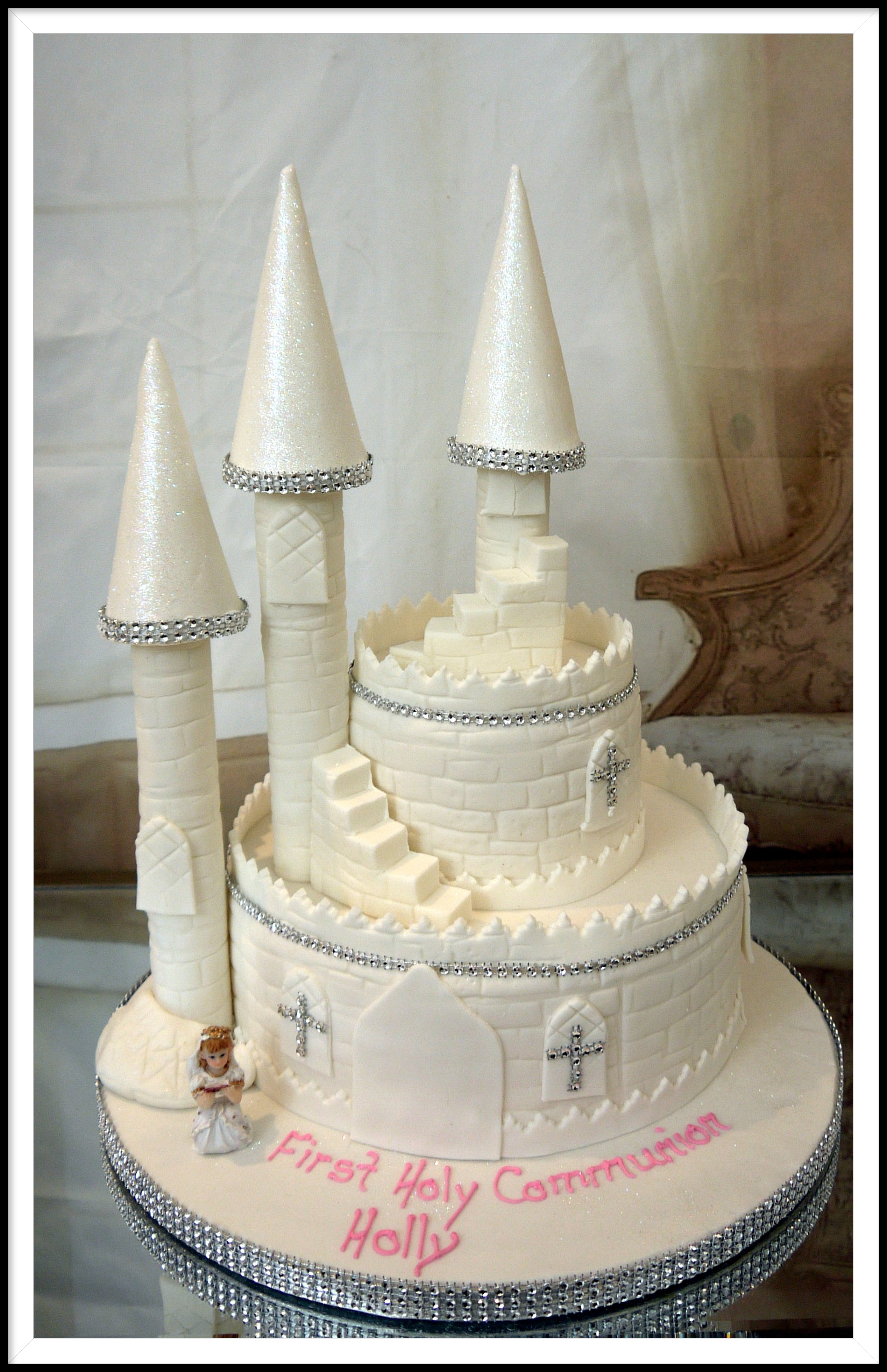 Communion castle cake