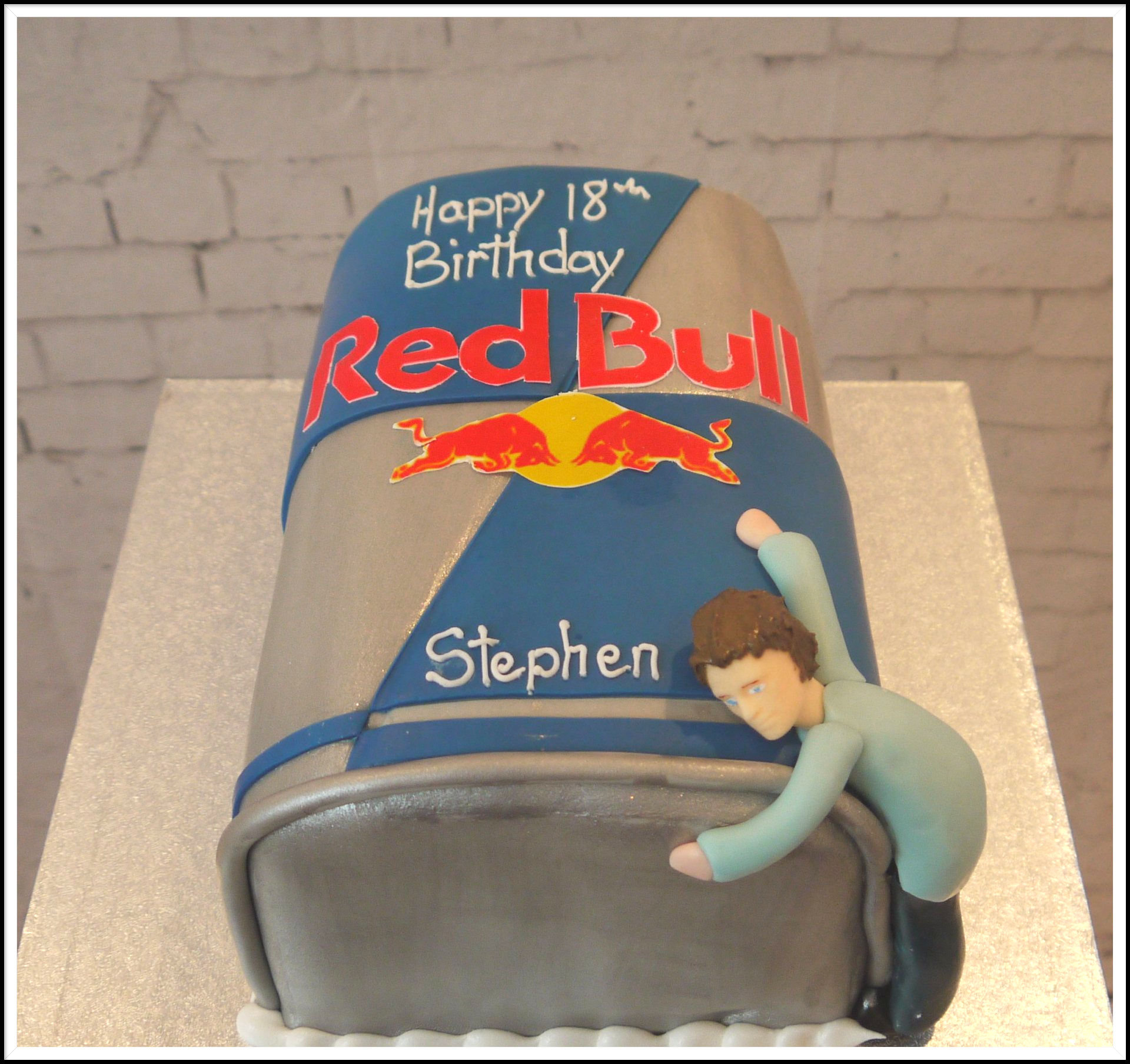 Red Bull birthday cake