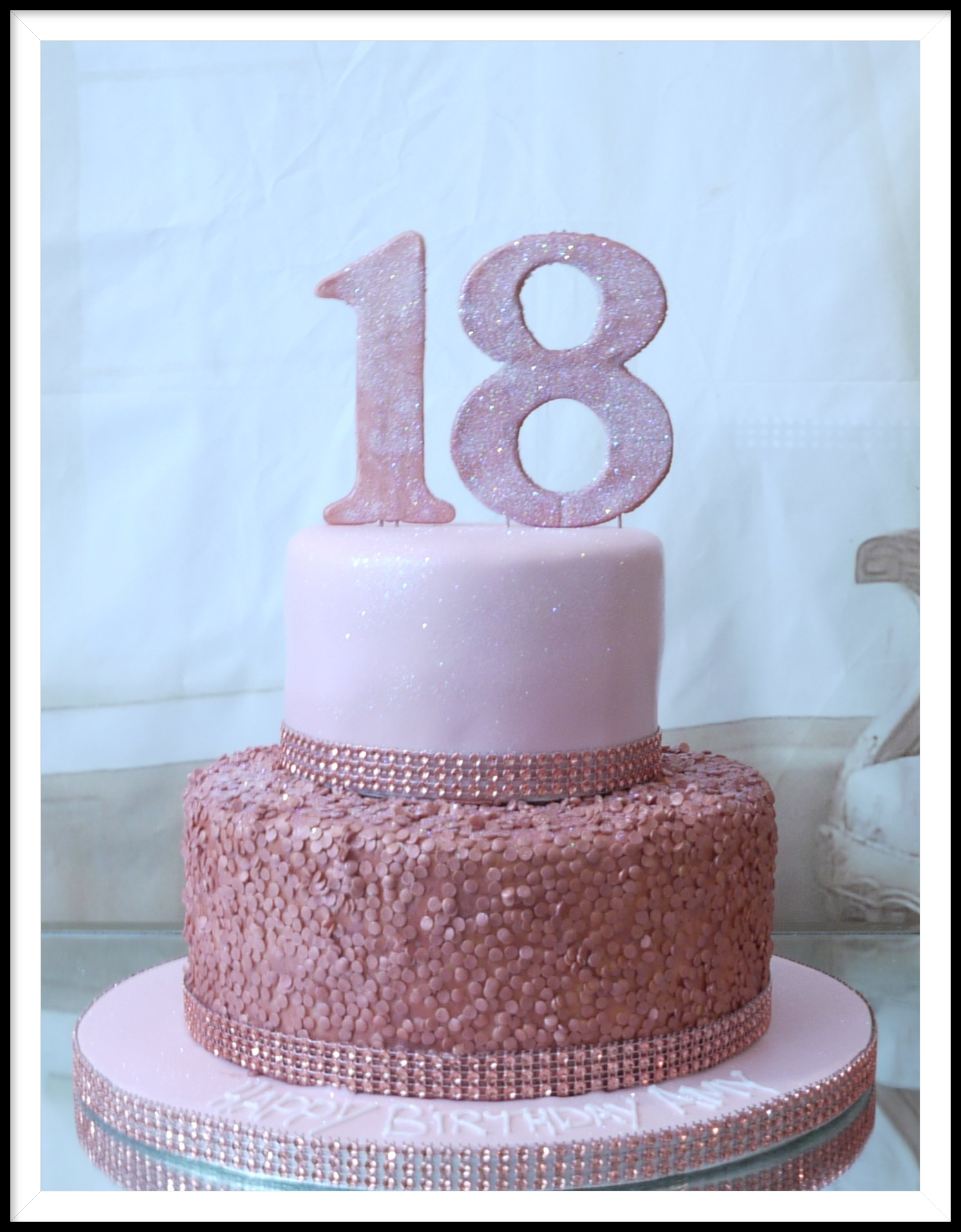 2 tier 18th birthday cake