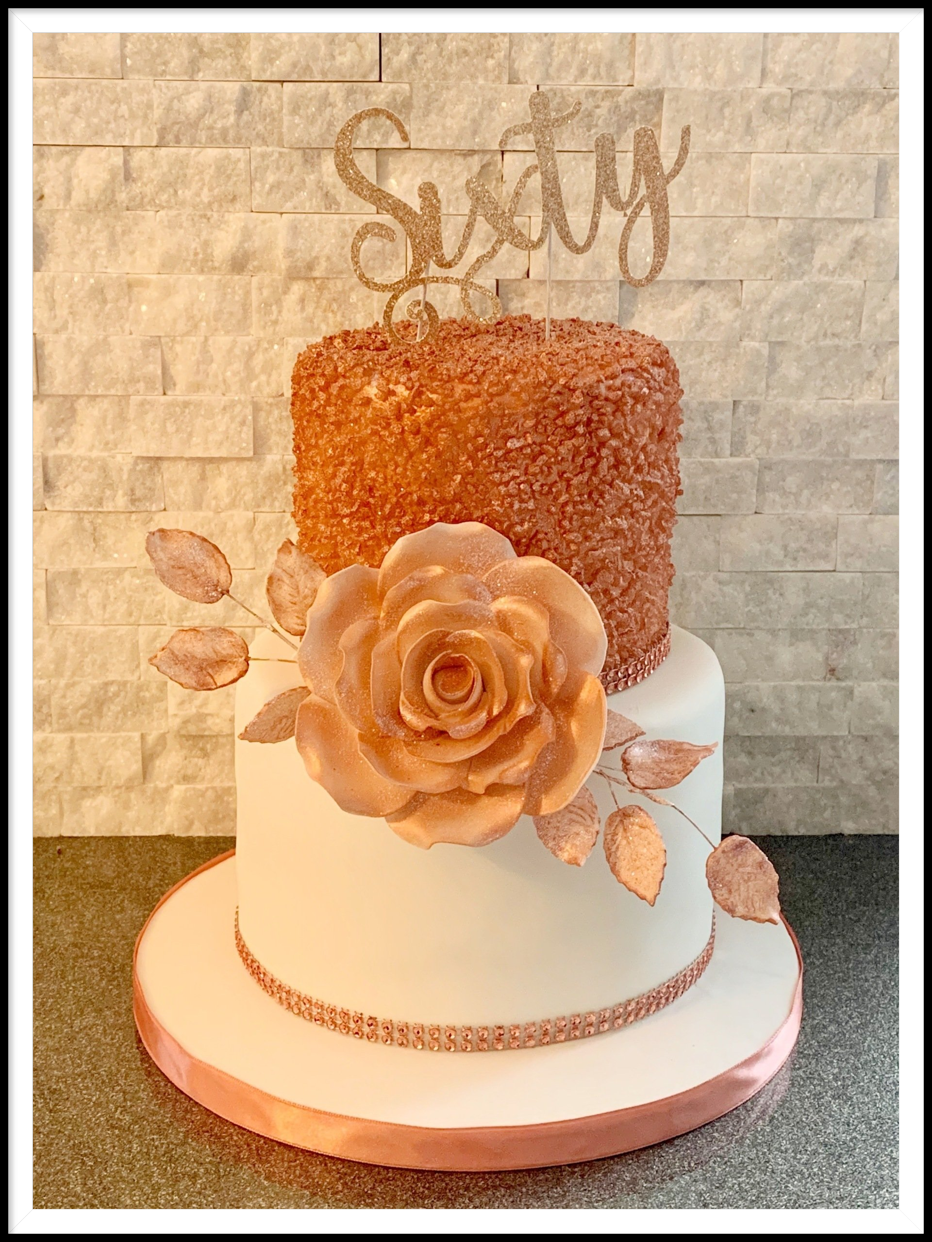 rose gold cake