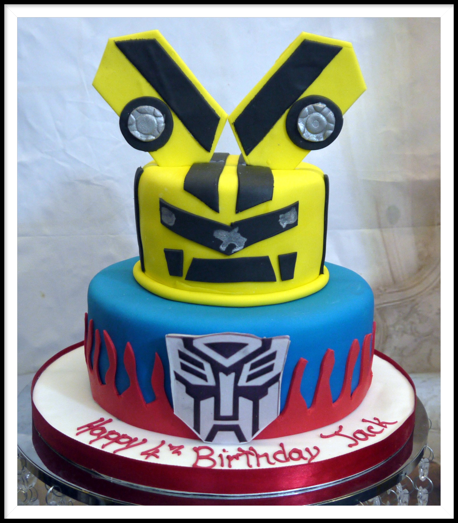 Transformers birthday cake