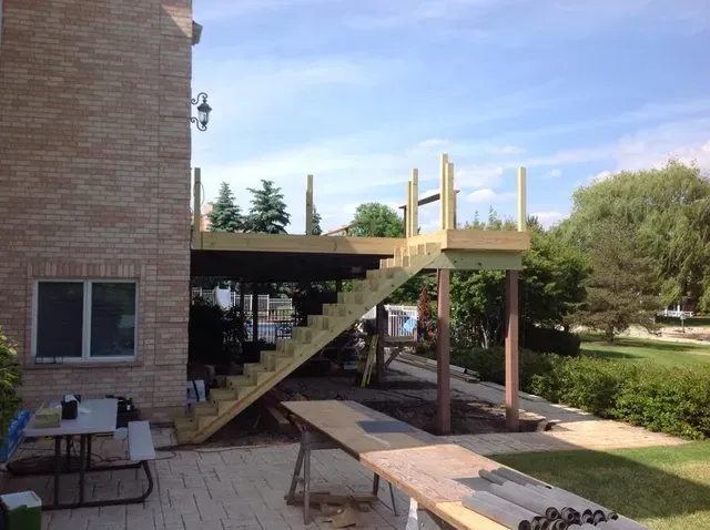Deck Stairs and Steps Construction — Island Lake, IL — Nelson Custom Builders Inc.
