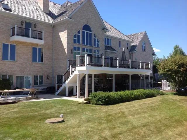 Big House with Deck Stairs and Steps — Island Lake, IL — Nelson Custom Builders Inc.